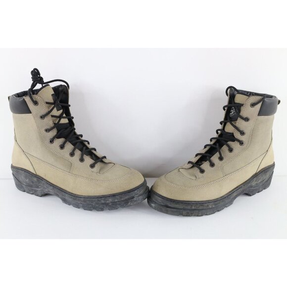 Vintage 90s Rollerblade Shoes Mens Size 11 Distressed Heavyweight Leather Boots - Picture 1 of 11